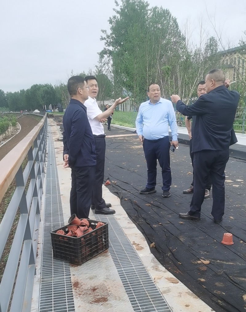 西鄉(xiāng)縣縣委書(shū)記李代斌調(diào)研西鄉(xiāng)縣城南防洪排險(xiǎn)道路建設(shè)項(xiàng)目