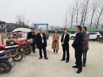 夏兮副縣長檢查指導(dǎo)一館一中心項(xiàng)目建設(shè)工作